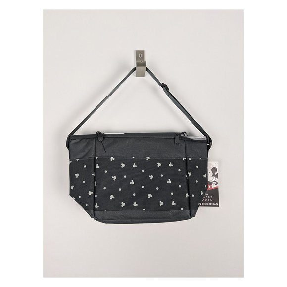 Disney Mickey Mouse charcoal grey heads insulated lunch tote bag - Picture 2 of 3